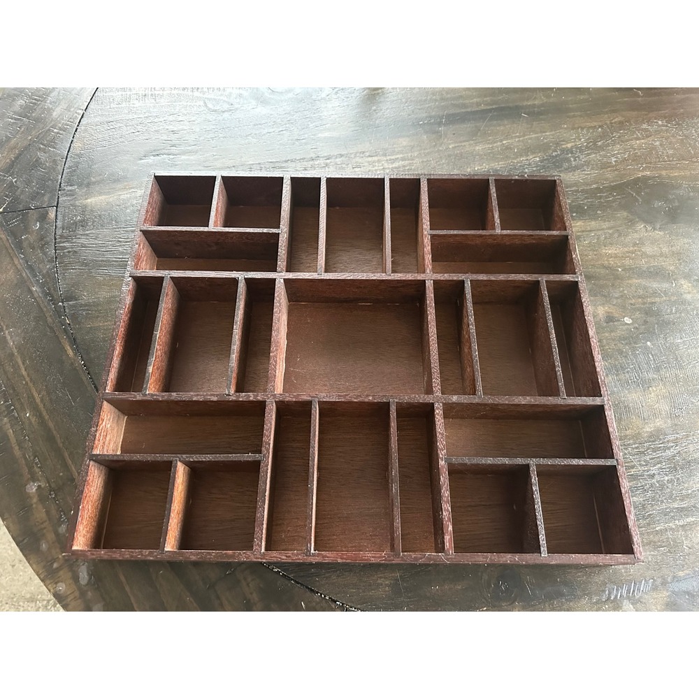 Vintage 1977 Sears Roebuck and Co Wooden Shadow Box Display Case 16.5x16.5 Japan
